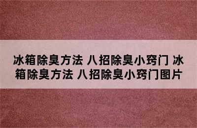 冰箱除臭方法 八招除臭小窍门 冰箱除臭方法 八招除臭小窍门图片